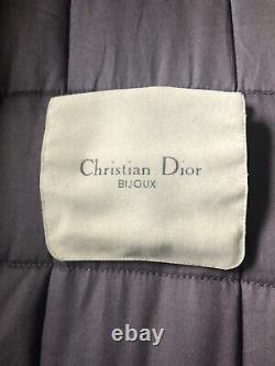 Christian Dior Signã© Vintage En Ã©mail Noir Avec Ã©mail En Cristal Knot Bar Broche Menthe