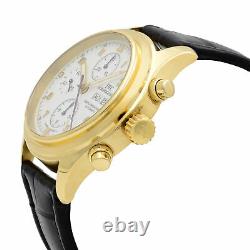Chronographe Doppel 18k Gold White Enamel Dial Mens Watch Iw3711-11 D’iwc Pilot