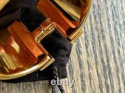 Hermès CLIC Clac XL Bracelet Or Et Noir Émail H Édition Limitée Wow