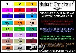 Magic Talisman Puissance Efficace Attraction Fortune Argent Amulets Collier Pendentif