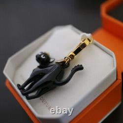 Nwt Juicy Couture Limited 2013 Egypte Black Cat Bastet Pave Bracelet Charm Nouveau