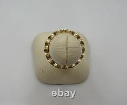 Pandora 14k Gold Royal Victorian Black Enamel Stacking Ring 150173en16 Taille 7,25