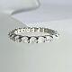 Solide 14k Or Blanc 1.10ctw Diamond Eternity Ring Band 5.5
