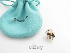 Tiffany & Co 14k Émail Piano Noir Or Blanc Charm 4 Collier / Bracelet