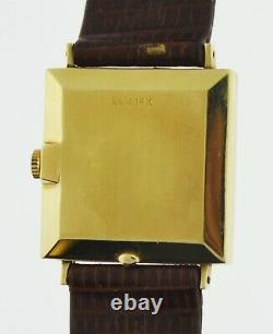 Vintage Baume Mercier Cal Bm775 25mm 14k Gold Brown Enamel Dial Mechanical Watch