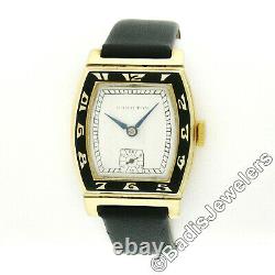 Vintage Hamilton Coronado 14k Gold & Black Enamel Mechanical Wrist Watch 19j 979