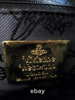 Vivienne Westwood Enamel Heart Bag Sac À Main En Or Noir Big Orb